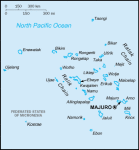 Wyspy Marshalla - mapa kraju