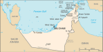 Zjednoczone Emiraty Arabskie - mapa kraju